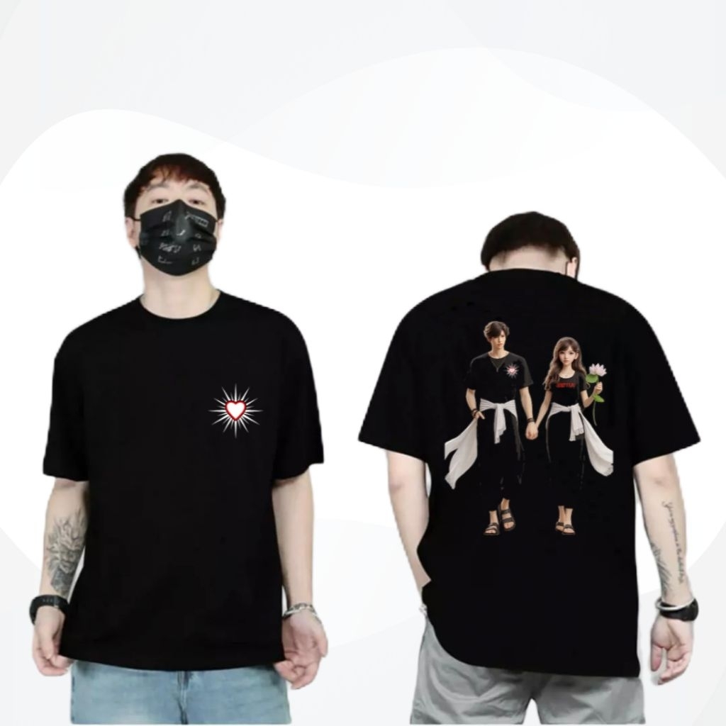 Kaos Couple Cartoon PSHT (Kode B)