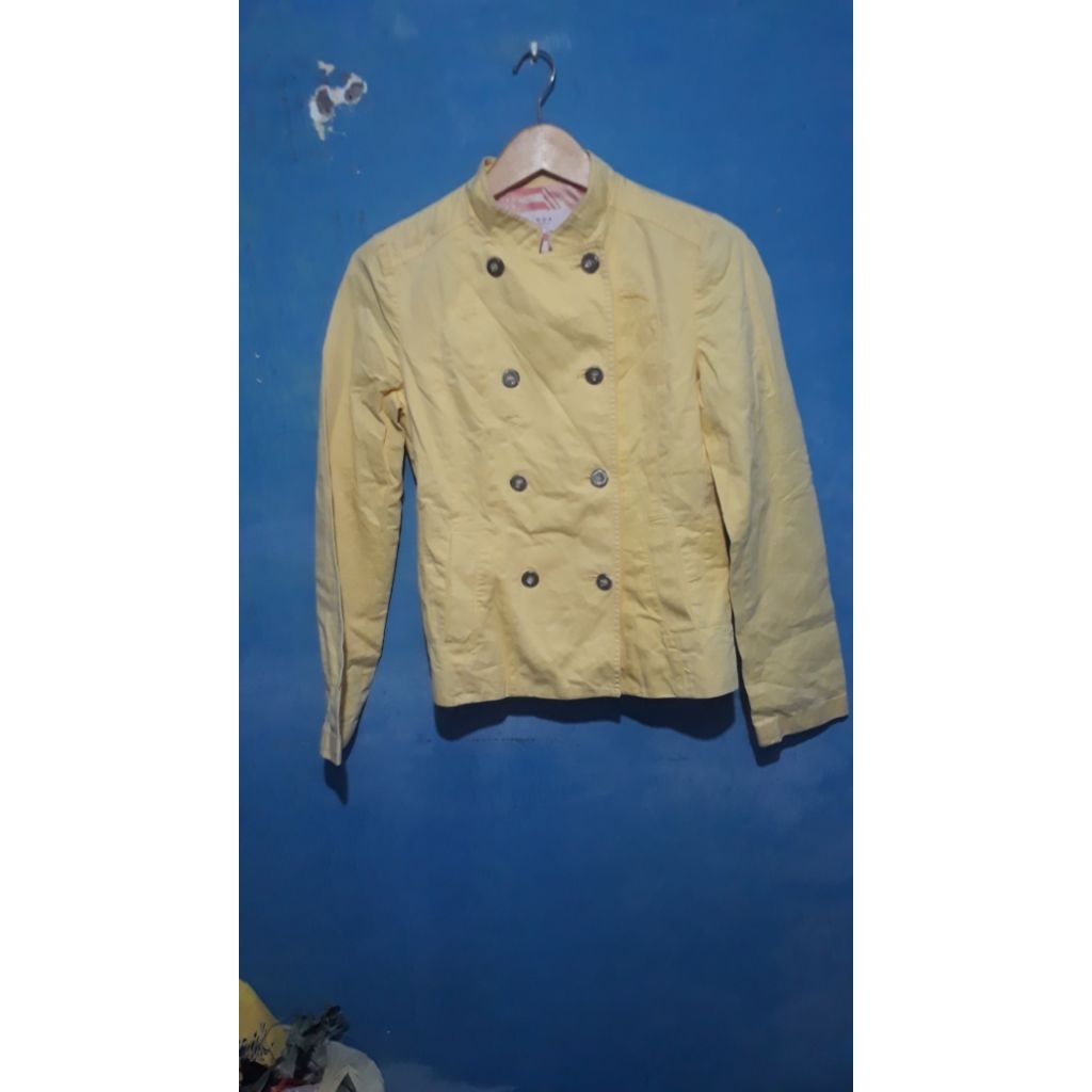 Rompi Mantel Kuning Kancing Cewek Bekas Preloved