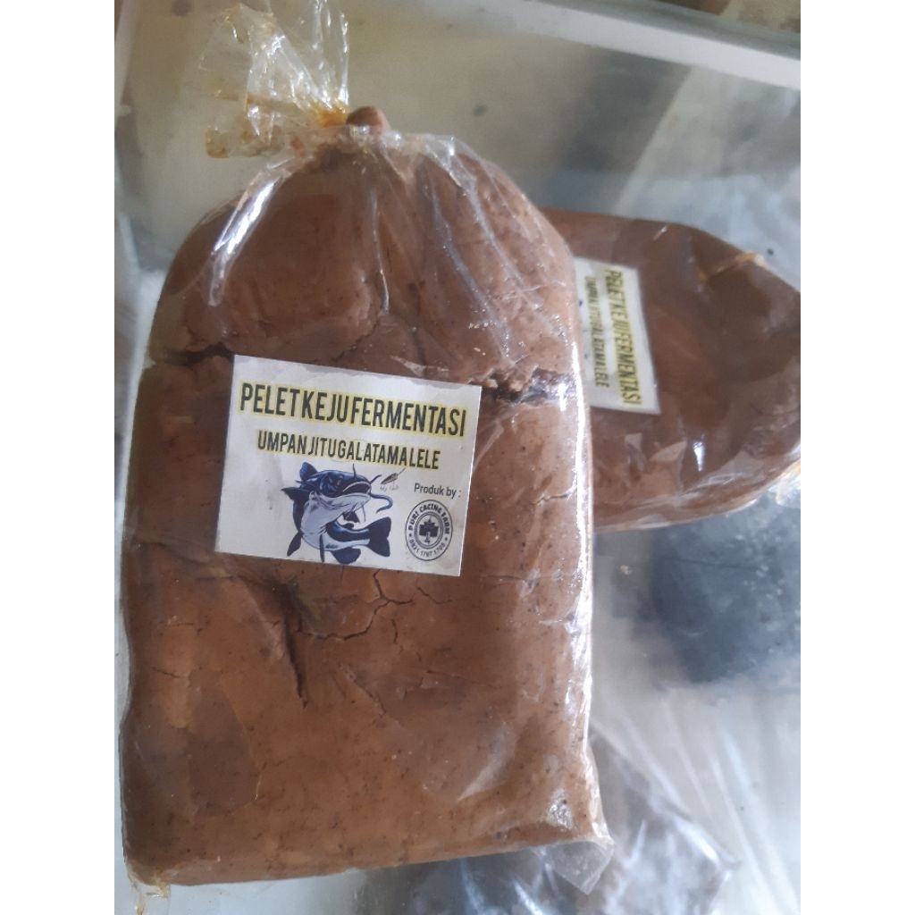 PELET KEJU FERMENTASI  umpan jitu galatama lele