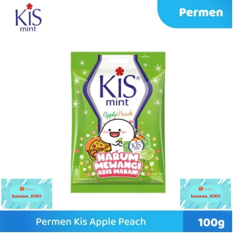 

[oddsolshop] pekanbaru/Kis Mint Apple Peach Candy 100GR Permen Paduan Rasa Buah Apel Persik