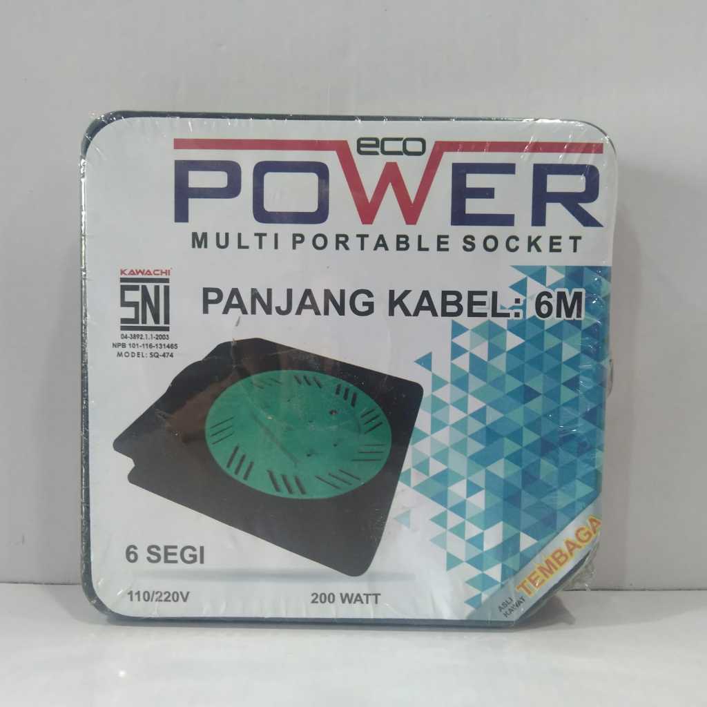 Power Roll Kabel Stop Kontak Listrik Gulung 6 Meter