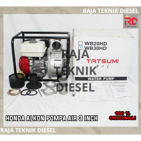 MESIN POMPA AIR SAWAH IRIGASI ALKON WATER PUMP HONDA GX 160 3 INCH 3"