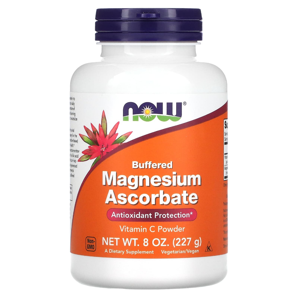 NOW Foods, Buffered Magnesium Ascorbate Vitamin C Powder 227 g