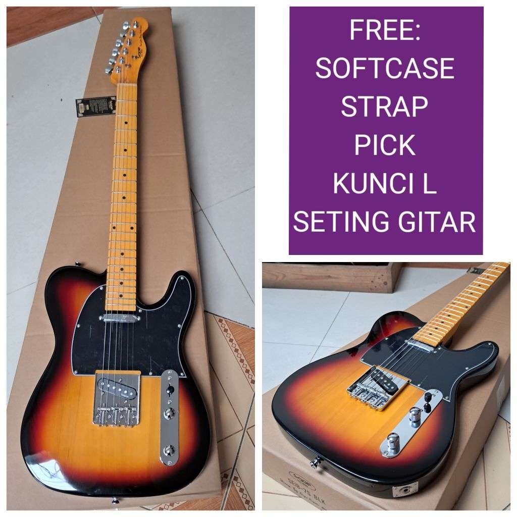 GITAR ELEKTRIK SQOE SETL250 SQOE SETL 250 TELECASTER