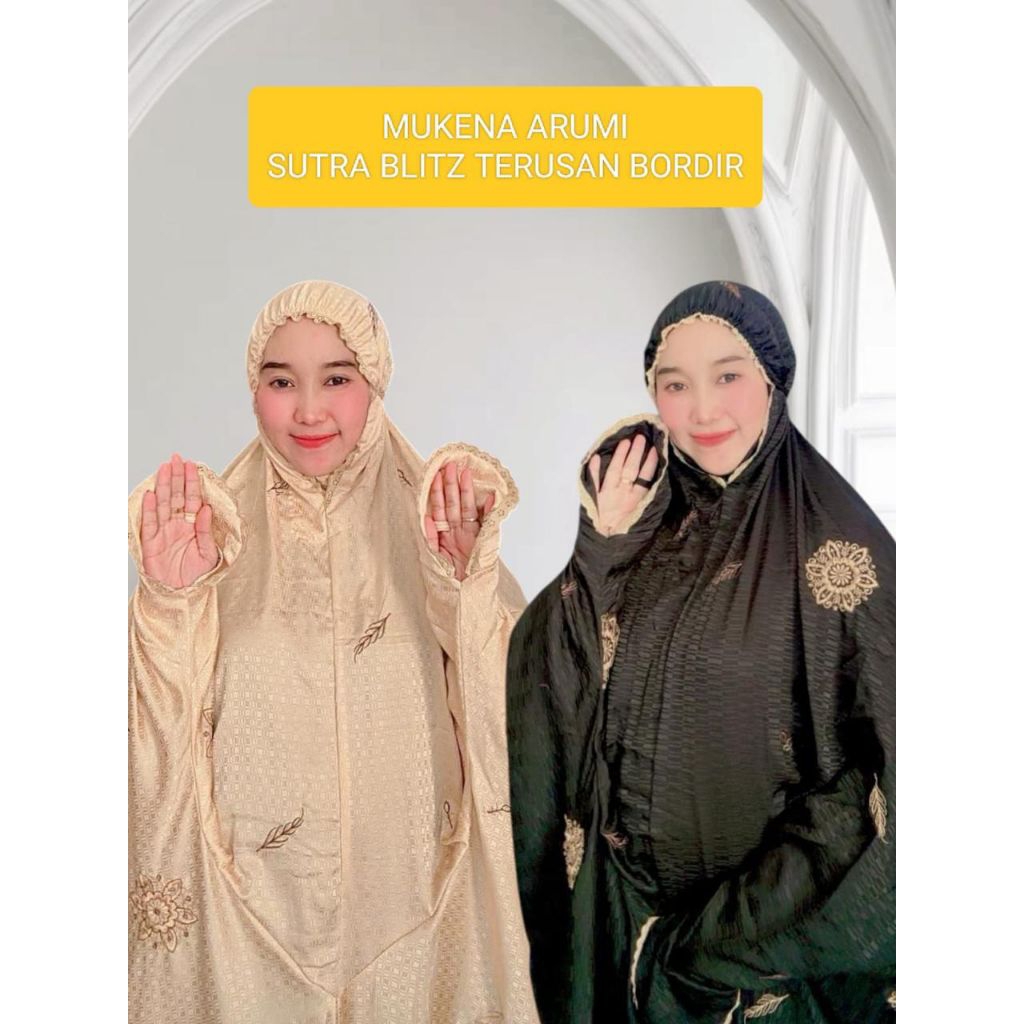 MUKENA SUTRA BLITZ BORDIR TERUSAN