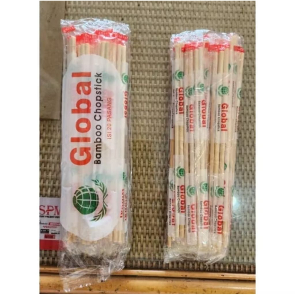 GS Sumpit Bambu 1 Pack 20 Pasang Penjepit Dimsum Mie