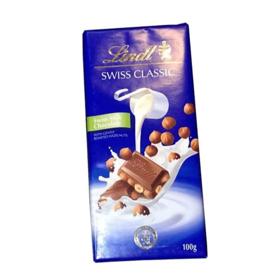 

Lindt Swiss Classic Hazelnut Chocolate Bar - Coklat Import