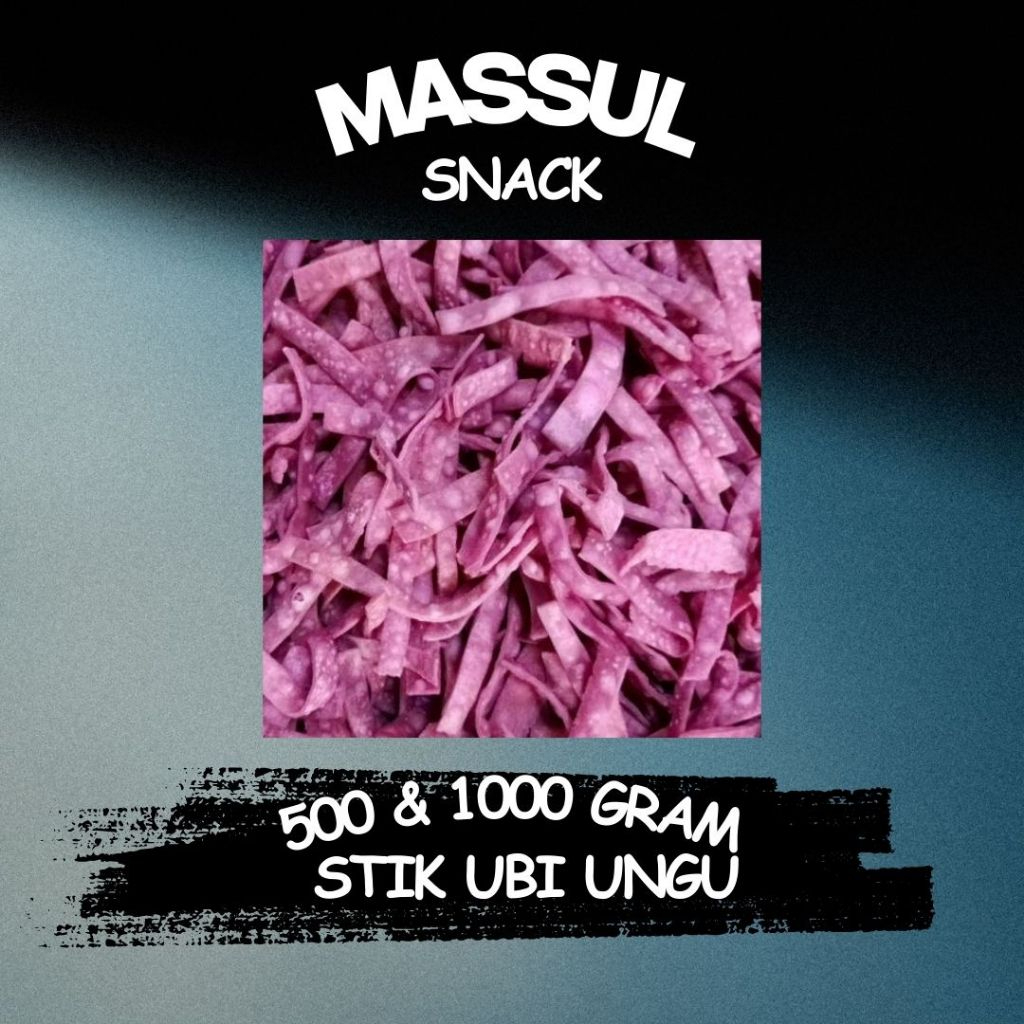 

[500 gram & 1000 gram] Stik Singkong Unggu Stick Ubi Jalar Ungu