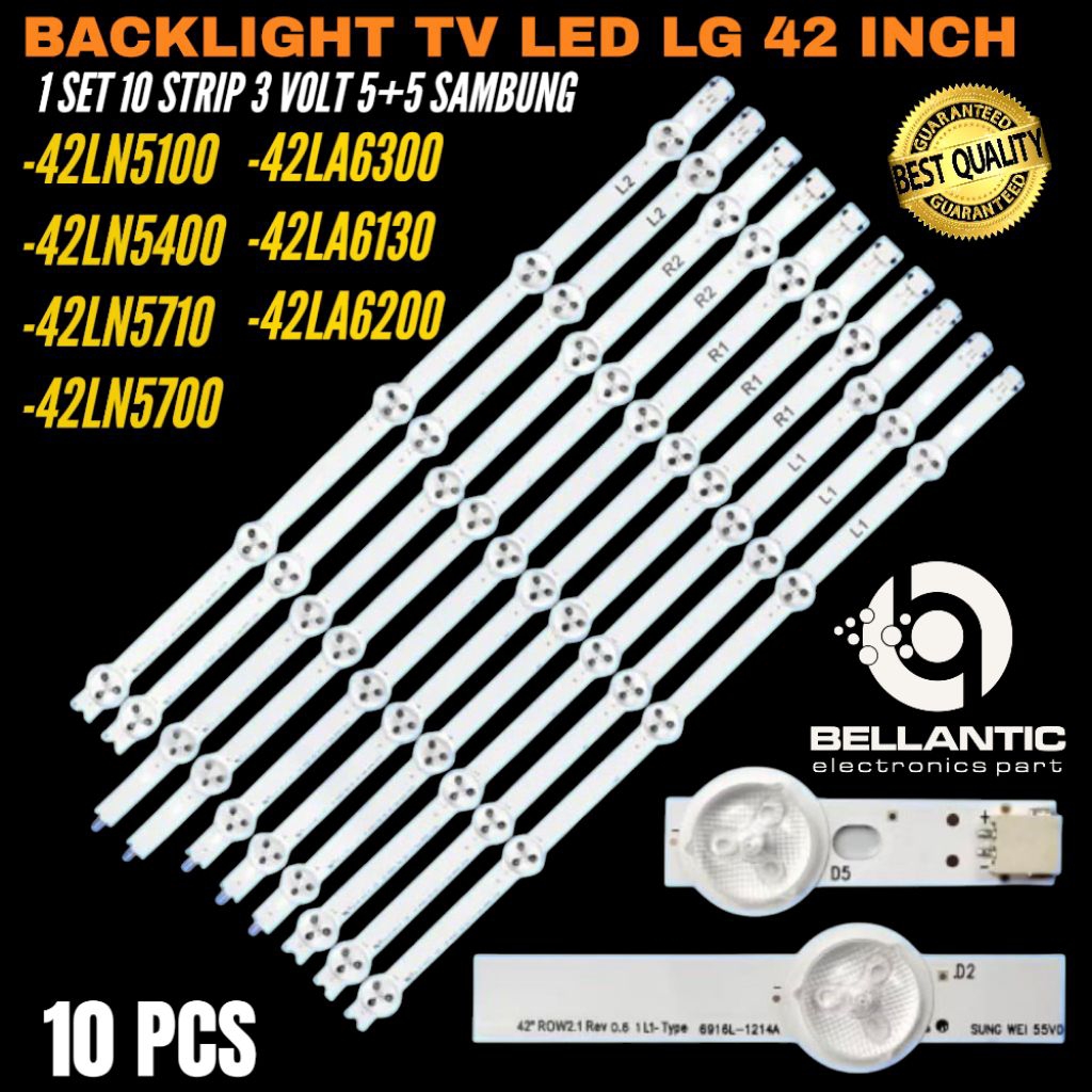BACKLIGHT TV LED LG 42 INCH 42LN5100 -42LN5400 -42LN5710- 42LN5700- 42LA6200- 42LA6300 BACKLIGHT TV 