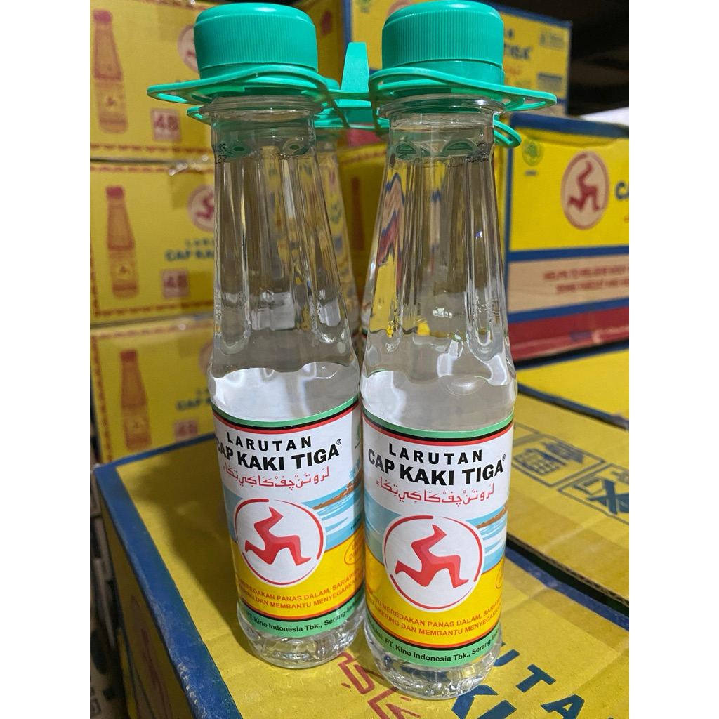 

larutan cap kaki tiga botol