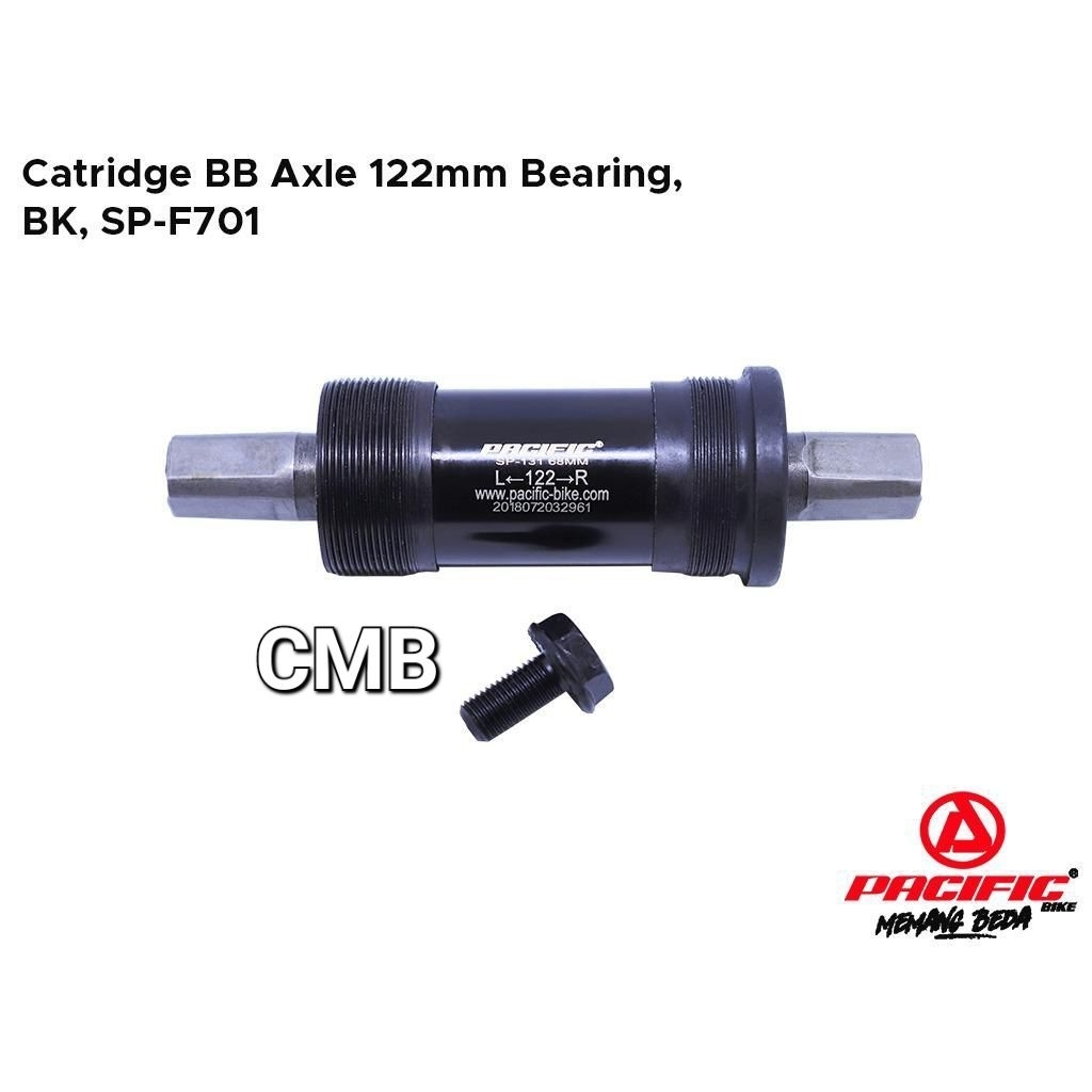 BB BOTTOM BRACKET SEPEDA UKURAN 122/118/113 PACIFIC