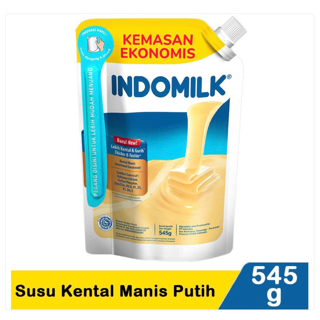 

Indomilk Kental Manis Putih & Coklat 545gr