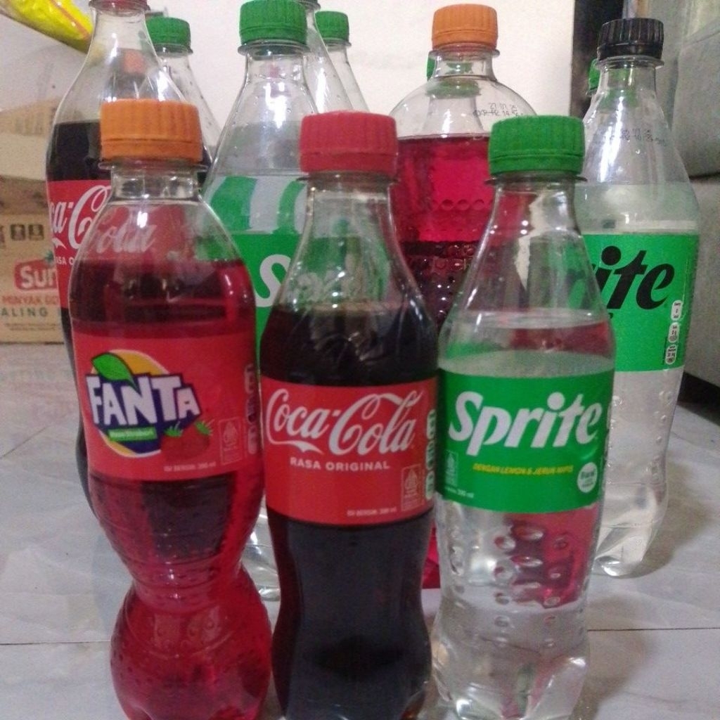 

{ED dekat} Fanta Sprite Coca Cola kemasan 390ml random