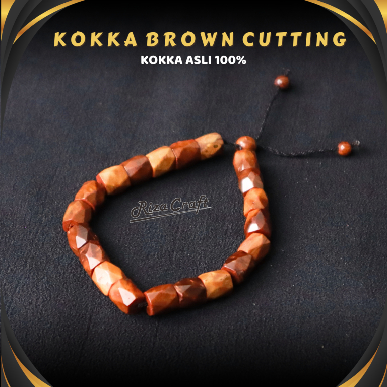 Gelang Natural Kayu Kokka Kaukah Turki Arab Cutting ASLI Original Pria Wanita Cowok Cewek Unisex by 