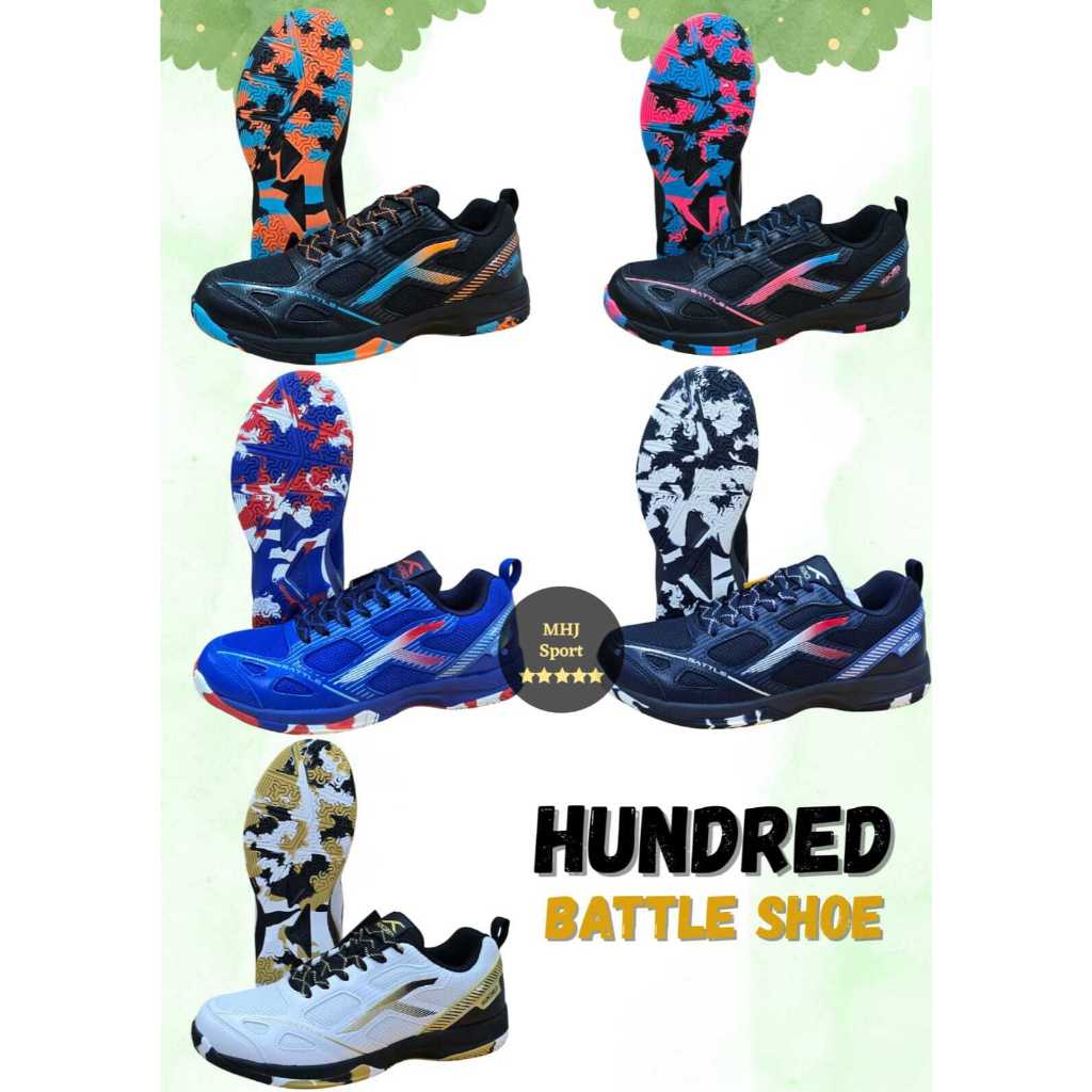 Sepatu Badminton Hundred HNDRD BATTLE