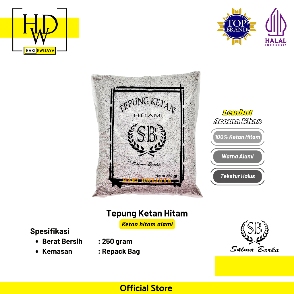 

[250gr] SB Salma Barka Tepung Ketan Hitam Berkualitas