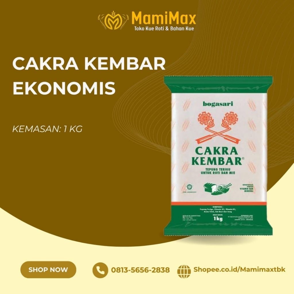 

TEPUNG CAKRA KEMBAR EKONOMIS 1 KG