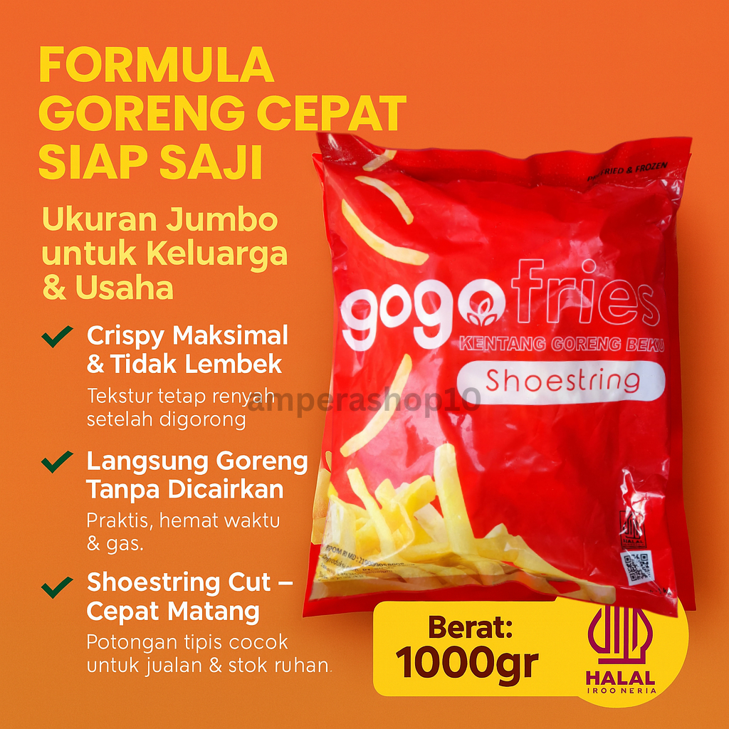 

KENTANG FROZEN GOGO SHOESTRING 1KG