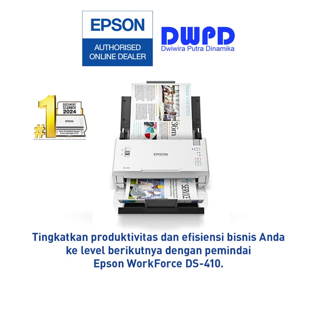 EPSON SCANNER DS410 ADF (BISA F4) GARANSI RESMI