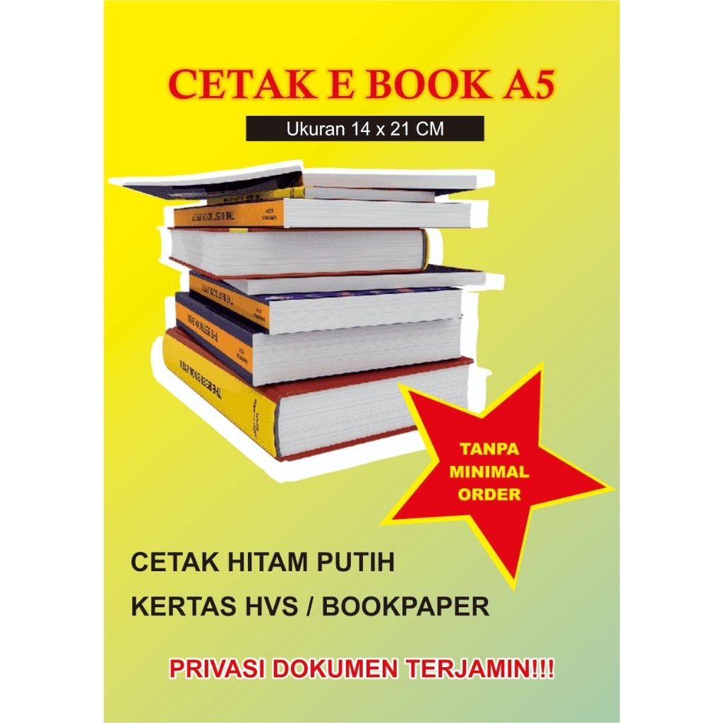 

CETAK / PRINT NOVEL / BUKU / KITAB / UKURAN A5