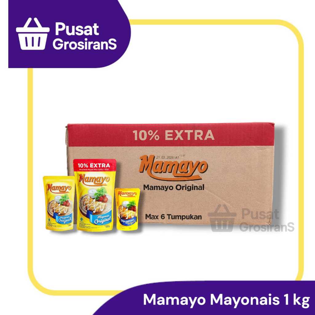 

Mamayo Original Mayonais 1 kg Extra 10% isi 12pcs / 1 DUS