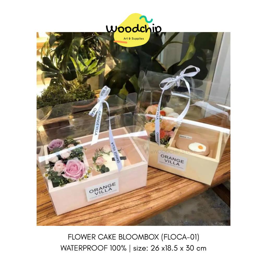 

[FLOCA-01] FLOWER CAKE BLOOMBOX - Box Kue | Box Bunga | Box Bunga Mika | Box Bunga Bening | Flower Box | Foldable Flower Box