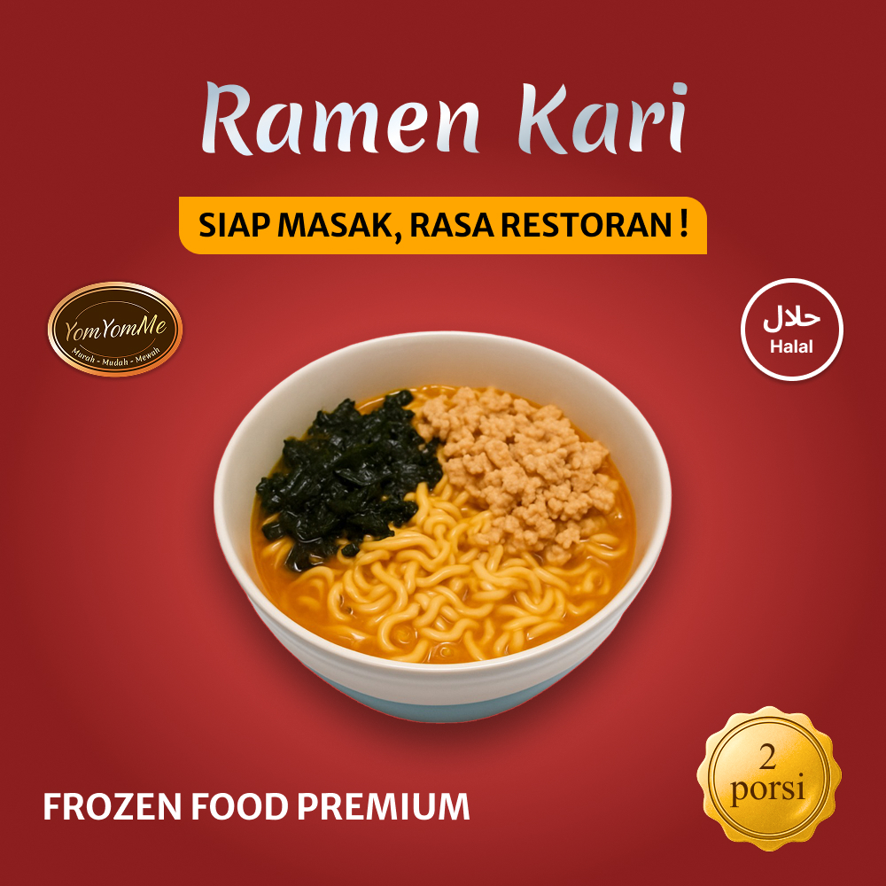 

YomYomMe Ramen Kari Frozen – 2 Porsi – Kuah Gurih, Pedas dan Creamy, Masakan Jepang