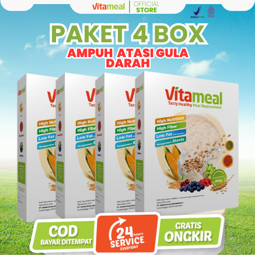 

[GARANSI] Vitameal - Sereal Multigrain paket 4 box 200 gram FITAMEAL GERD