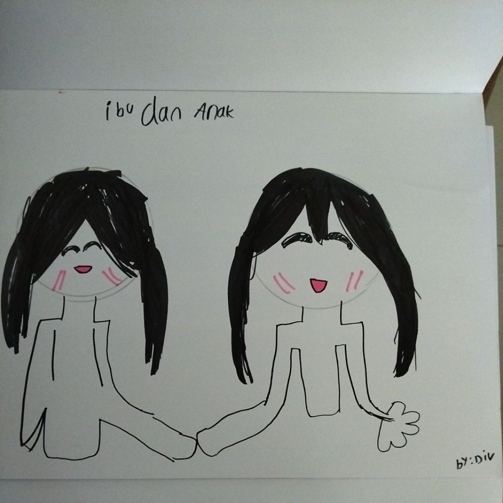 

Karya Seni Gambar Abstrak Anak Unik dan Lucu