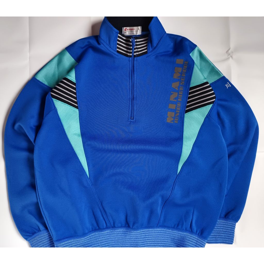 Tracktop Kanko halfzip biru minami