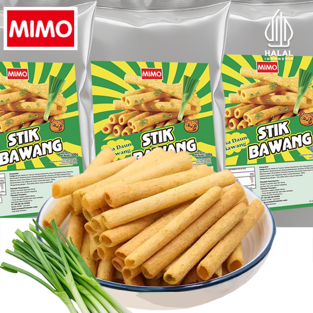 

HALAL Snack MIMO Stick Bawang Enak Jadul Viral | Cemilan Gurih Renyah Kiloan Murah Jajanan Anak SD Kekinian | Cocok Untuk Santai, Parcel, dan Dijual Kembali Snack Kiloan murah