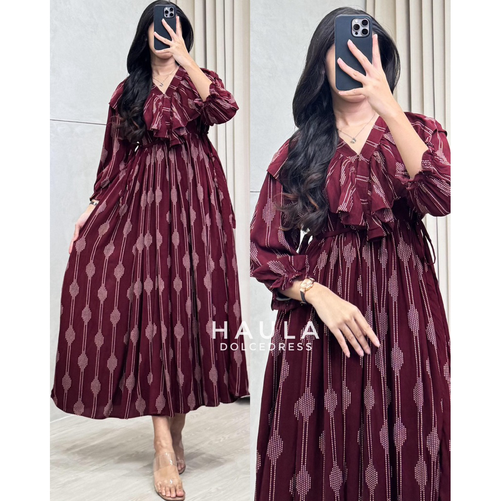 adv Daster Arab Dolce HAULA Long Dress Rayon By Dolce