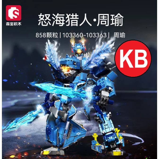 KBS Set 4in1 Sembo Block 103302-05 | 103320-23 | 103364-67 Mecha Of Steel