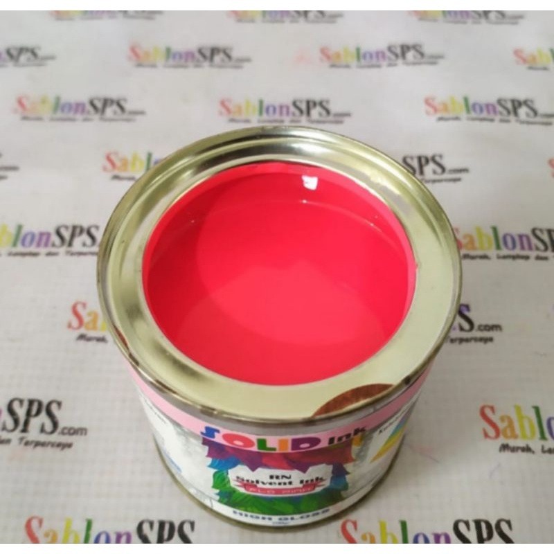 

TINTA SABLON PVC SOLVENT BASED 1KG FLO PINK KERTAS VINYL AKRILIK KULIT SINTETIS