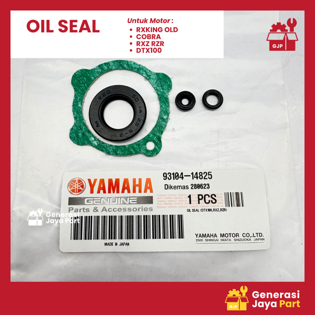 Oil Seal Rxking Old Cobra RXZ RZR DTX100 | OIL SEAL | YAMAHA | 93184-14825 | Asli Ori | Sparepart Mo