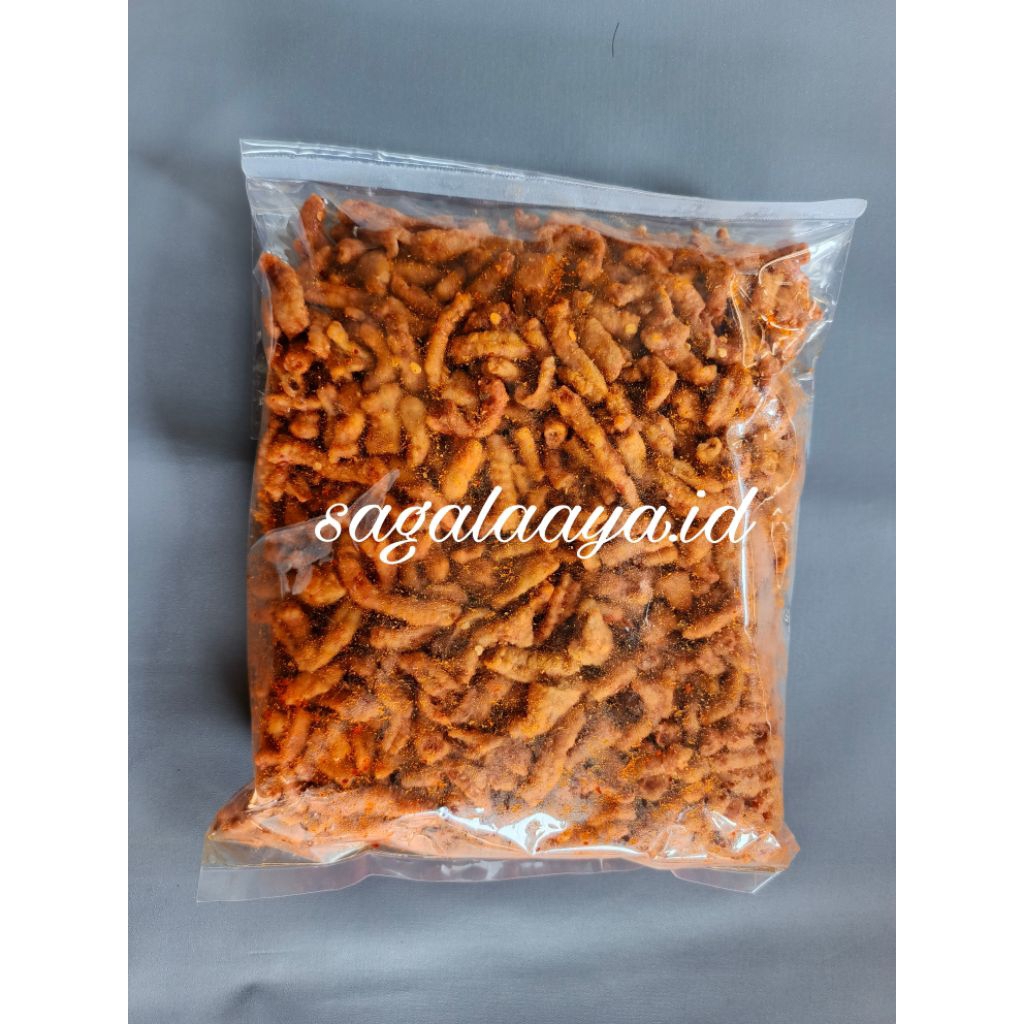 

usus crispy pedas daun jeruk isi 1 kg