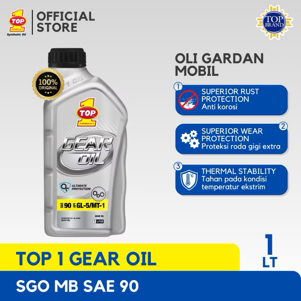 Oli Transmisi Mobil TOP 1 SAE 90 GL-5 | 1 Liter