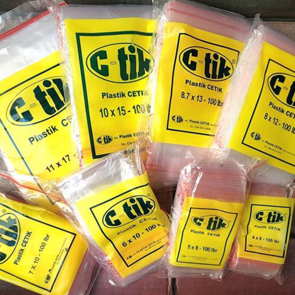 Plastik Klip Ziplock C-TIK ukuran 7x10 per pack