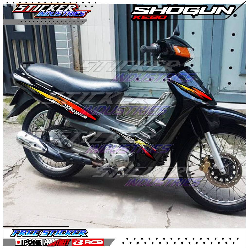 STRIPING VARIASI SUZUKI SHOGUN 110 - KEBO / STIKER LIST VARIASI MOTOR SHOGUN 110 - KEBO