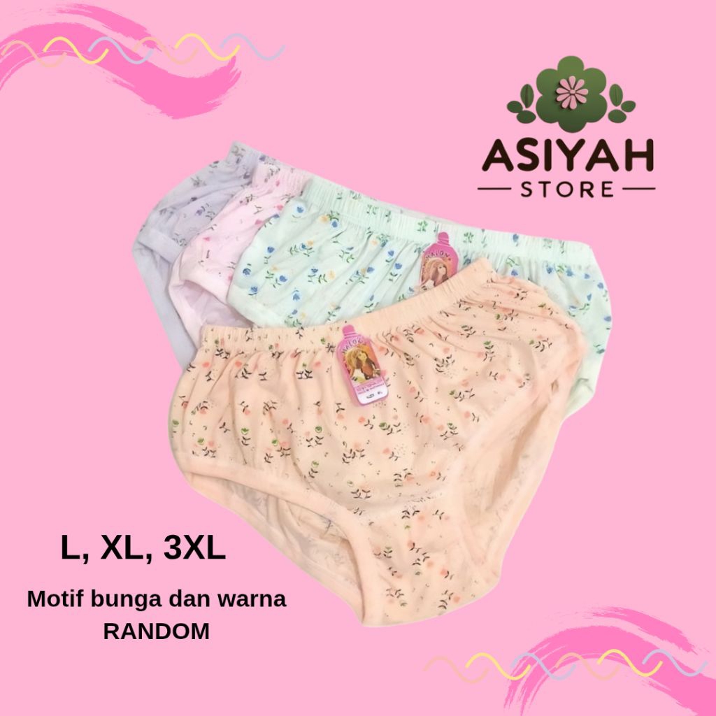 Celana Dalam Wanita Motif bunga