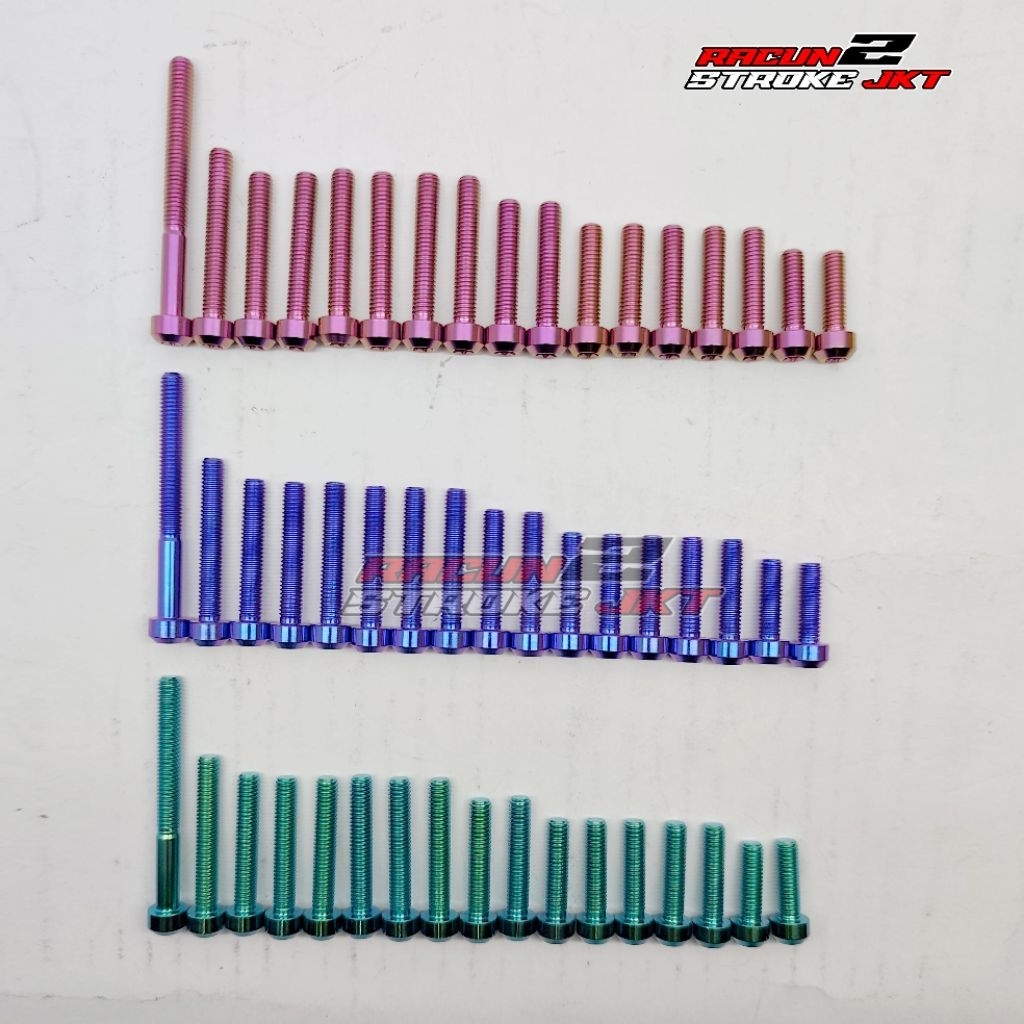 BAUT TITANIUM BLOK RX KING BAUT BLOK RX KING TITANIUM SET KANAN KIRI
