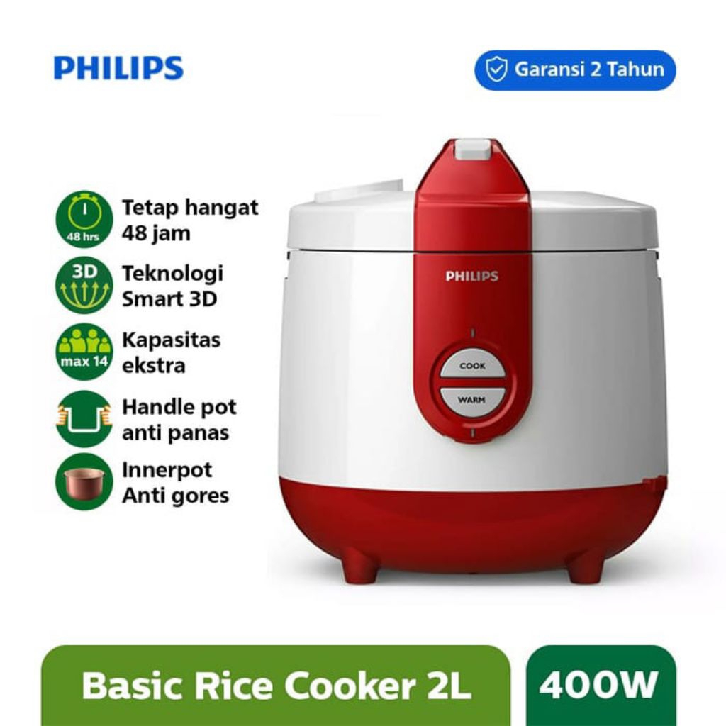 Mejikom Philips Rice Cooker Penanak Nasi 400Watt Terjamin