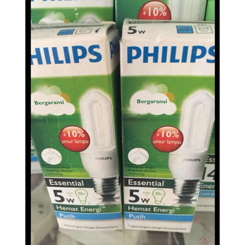 Philips Lampu 5watt Putih LAMPU PHILIPS PUTIH ESSENTIAL