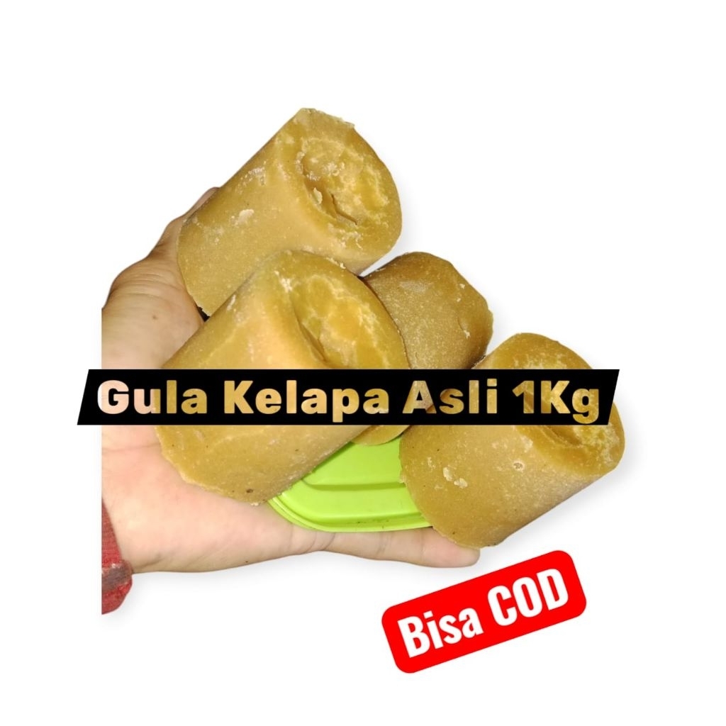 

Gula Kelapa Asli/Gula merah Gula Nira air Kelapa Murni 1kg/Bungkus