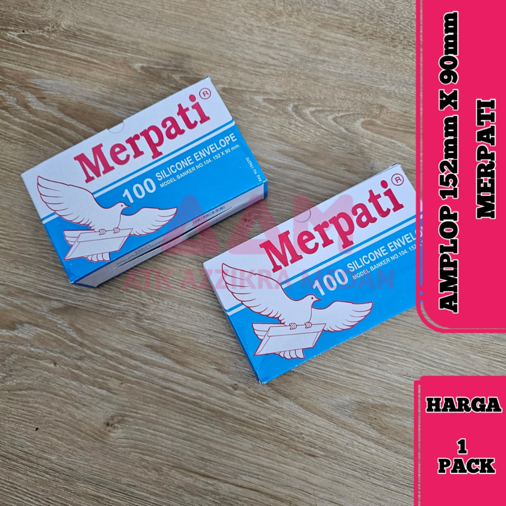 

Amplop Merpati Putih No.104 Isi 100 Lembar Ukuran 152x90mm