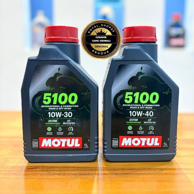 OLI MOTUL 5100 SERIES 1 LT 10W-30 & 10W-40 ORIGINAL ESTER OLI MOTUL MOTOR 4TAK MATIC ESTER TERMURAH