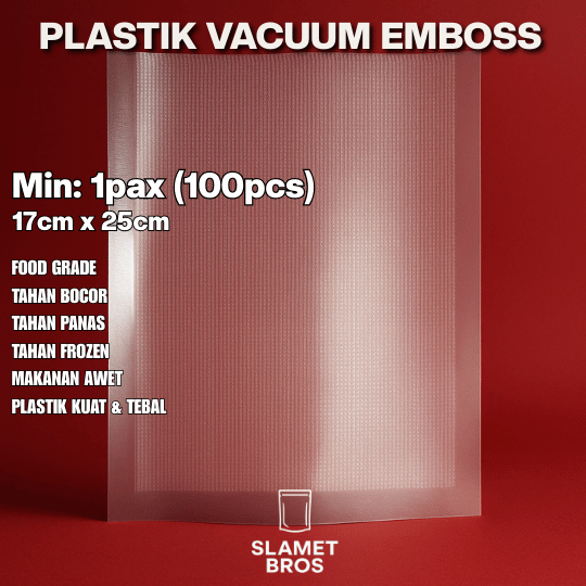17x25 Plastik Vacuum Embossed Sealer Plastik Vakum Emboss Pax