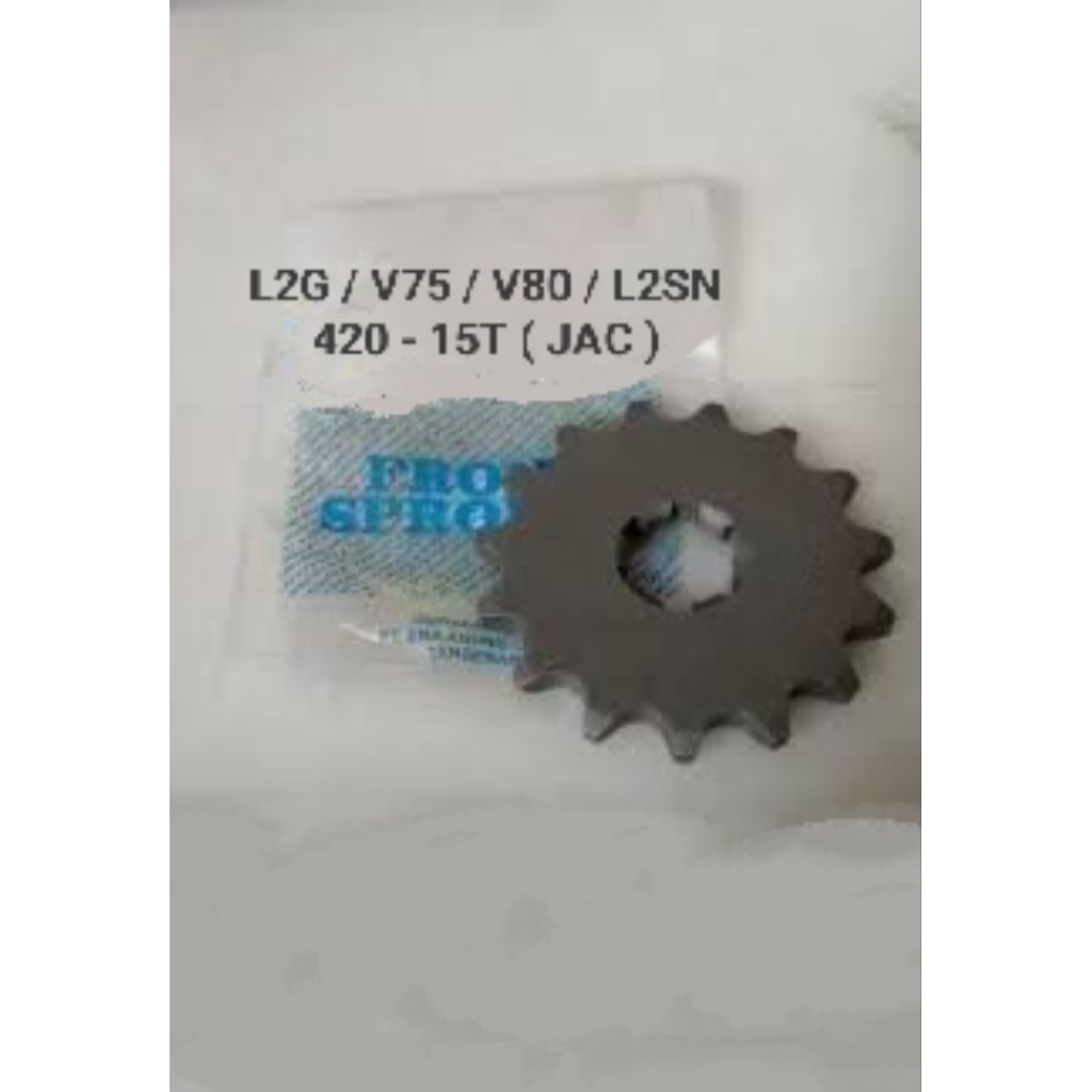GEAR DEPAN V75 V80 L2G YB L2SN 420 15T JAC