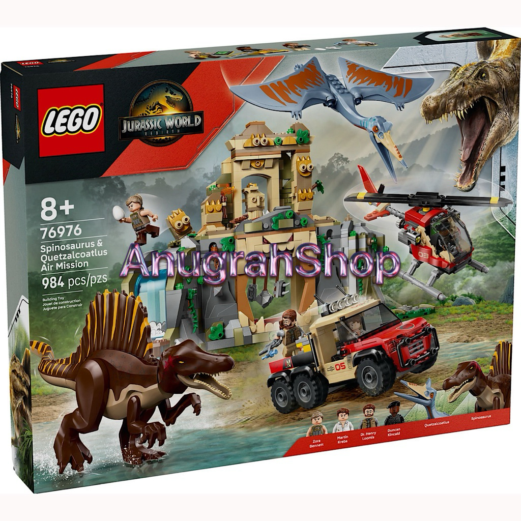 LEGO 76976 JURASSIC WORLD 2025 Spinosaurus & Quetzalcoatlus Air Mission
