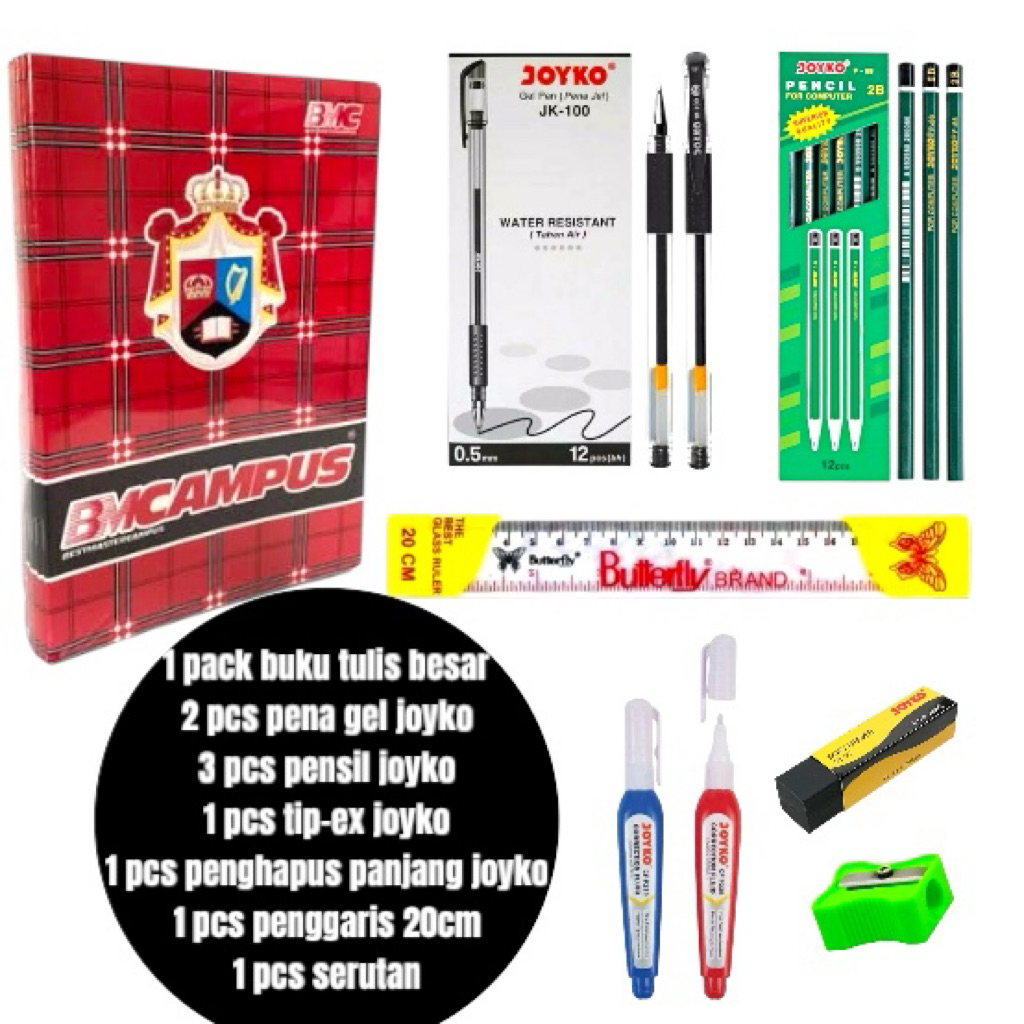 

BACK TO SCHOOL!! PAKET LENGKAP ALAT TULIS ANAK SEKOLAH SMP SMA